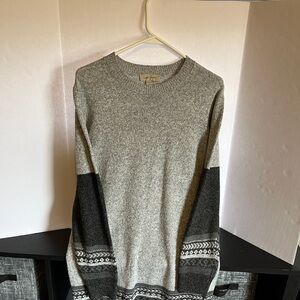 Charlie Paige Gray and Black Sweater Dress